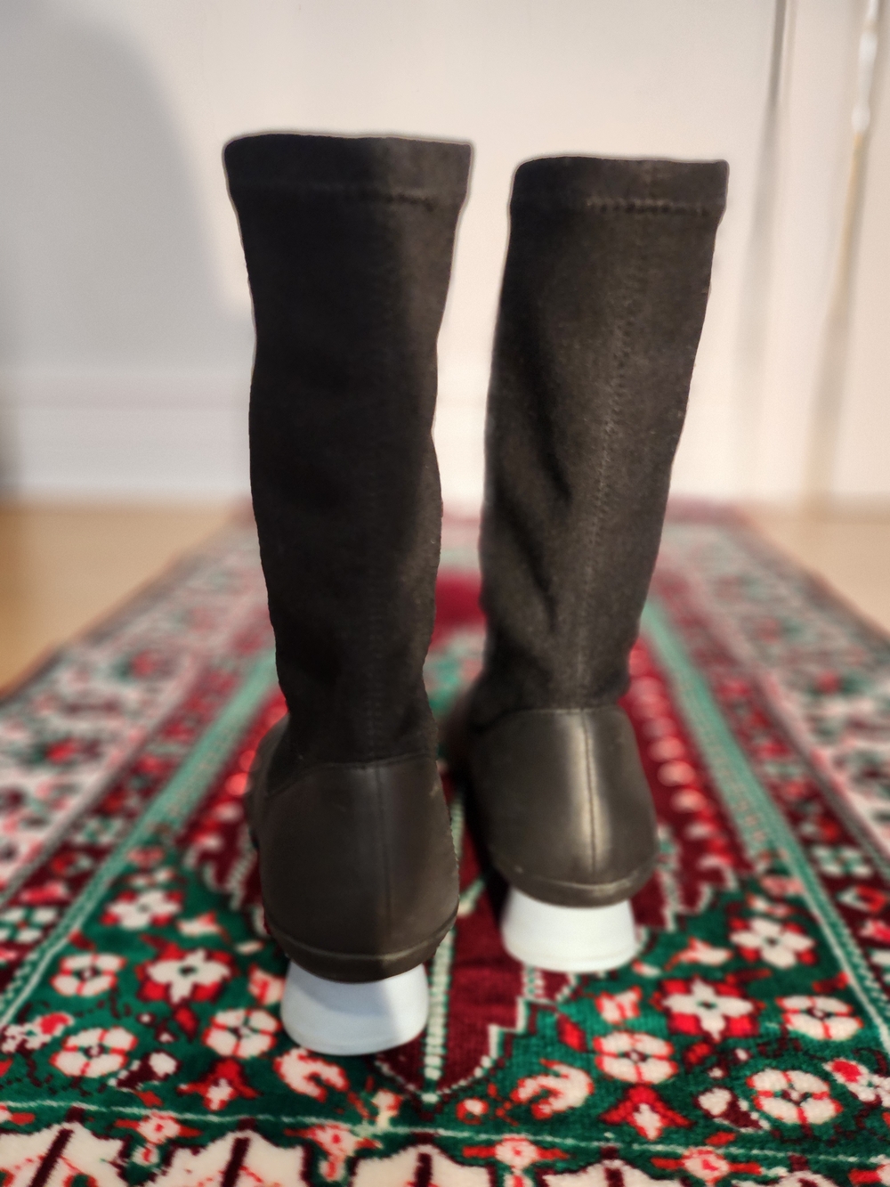 Camper ALIGHT Black Boots With Light Blue Block Heel - Picture 5 of 6